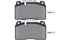 TEXTAR 2564301 Bremsbelagsatz, Scheibenbremse