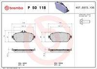 BREMBO P50118 Bremsbelagsatz, Scheibenbremse