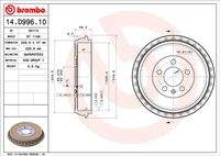 BREMBO 14D99610 Bremstrommel