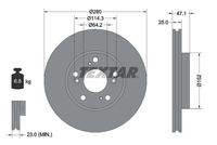 TEXTAR 92146603 Bremsscheibe