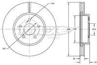 TOMEX Brakes TX7280 Bremsscheibe