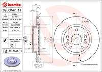 BREMBO 09C04711 Bremsscheibe