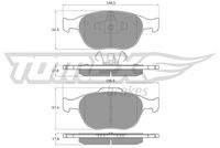 TOMEX Brakes TX1449 Bremsbelagsatz, Scheibenbremse