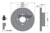 TEXTAR 92054200 Bremsscheibe