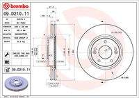 BREMBO 09D21011 Bremsscheibe