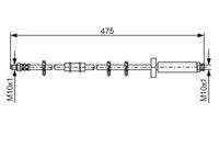 BOSCH 1987476329 Bremsschlauch