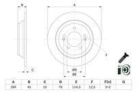 BOSCH 0986479G28 Bremsscheibe