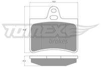 TOMEX Brakes TX1333 Bremsbelagsatz, Scheibenbremse