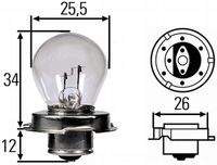 HELLA 8GA008899061 Glühlampe, Hauptscheinwerfer