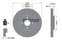 TEXTAR 92315503 Bremsscheibe