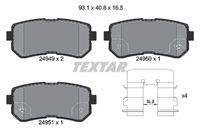 TEXTAR 2494901 Bremsbelagsatz, Scheibenbremse