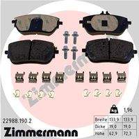 ZIMMERMANN 229881902 Bremsbelagsatz, Scheibenbremse