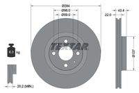 TEXTAR 92053503 Bremsscheibe