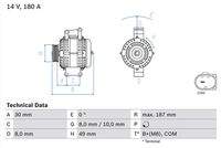 BOSCH 0986048820 Generator