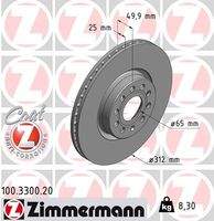 ZIMMERMANN 100330020 Bremsscheibe