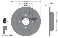 TEXTAR 92114300 Bremsscheibe