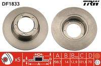 TRW DF1833 Bremsscheibe
