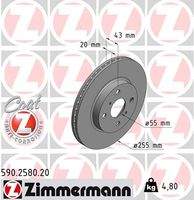 ZIMMERMANN 590258020 Bremsscheibe