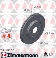 ZIMMERMANN 280317552 Bremsscheibe