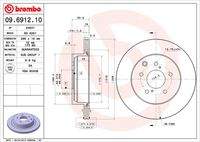 BREMBO 09691210 Bremsscheibe