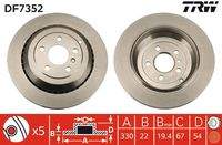 TRW DF7352 Bremsscheibe