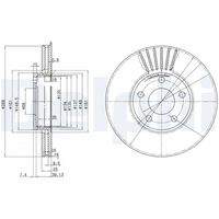 DELPHI BG2745 Bremsscheibe