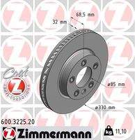 ZIMMERMANN 600322520 Bremsscheibe