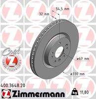 ZIMMERMANN 400364820 Bremsscheibe