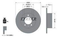 TEXTAR 92228700 Bremsscheibe