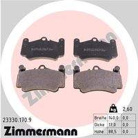 ZIMMERMANN 233301709 Bremsbelagsatz, Scheibenbremse
