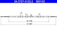 ATE 24372731322 Seilzug, Feststellbremse