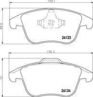 HELLA 8DB355012891 Bremsbelagsatz, Scheibenbremse