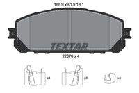 TEXTAR 2207001 Bremsbelagsatz, Scheibenbremse