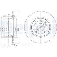 DELPHI BG3771 Bremsscheibe