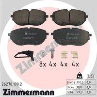 ZIMMERMANN 262701902 Bremsbelagsatz, Scheibenbremse