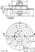 BREMBO 08951111 Bremsscheibe