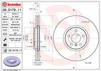 BREMBO 09D17911 Bremsscheibe