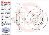 BREMBO 09890411 Bremsscheibe