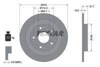 TEXTAR 92252603 Bremsscheibe