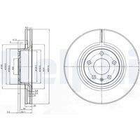 DELPHI BG3939 Bremsscheibe