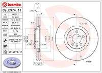 BREMBO 09D97411 Bremsscheibe