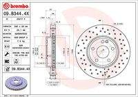 BREMBO 09B3444X Bremsscheibe