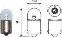 MAGNETI MARELLI 004008100000 Glühlampe, Schlussleuchte