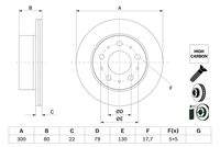 BOSCH 0986479E02 Bremsscheibe