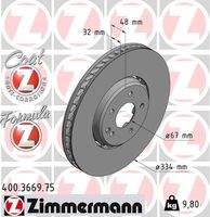 ZIMMERMANN 400366975 Bremsscheibe