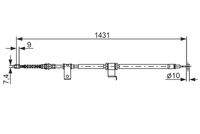 BOSCH 1987482293 Seilzug, Feststellbremse