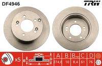 TRW DF4946 Bremsscheibe