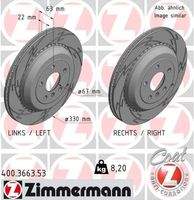 ZIMMERMANN 400366353 Bremsscheibe