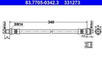 ATE 83770503423 Bremsschlauch