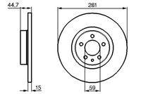 BOSCH 0986478668 Bremsscheibe